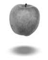 Suspended apple