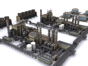 Ammonia Plant 3-D model Ammonia plant 3-D Model